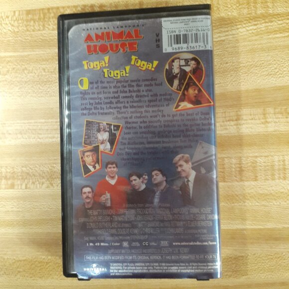National Lampoons Animal House 1978 Special Edition Clamshell VHS Landis Belushi - Picture 2 of 5